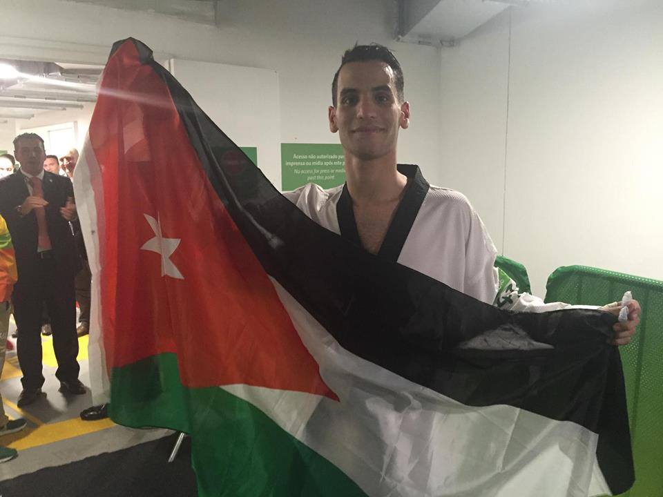 Jordan’s Ahmad Abu Ghaush is the youngest competitor in the Rio Olympics’ taekwondo -68kg competition (Photo courtesy of Jordan Olympic Committee)